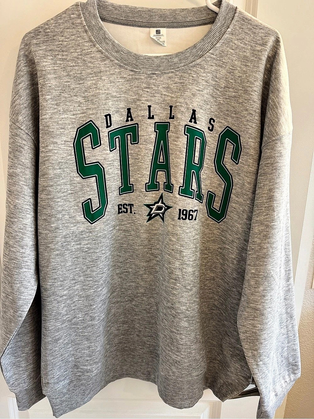 NHL Dallas Stars Graphic Sweatshirt in Gray Size XXL Like New